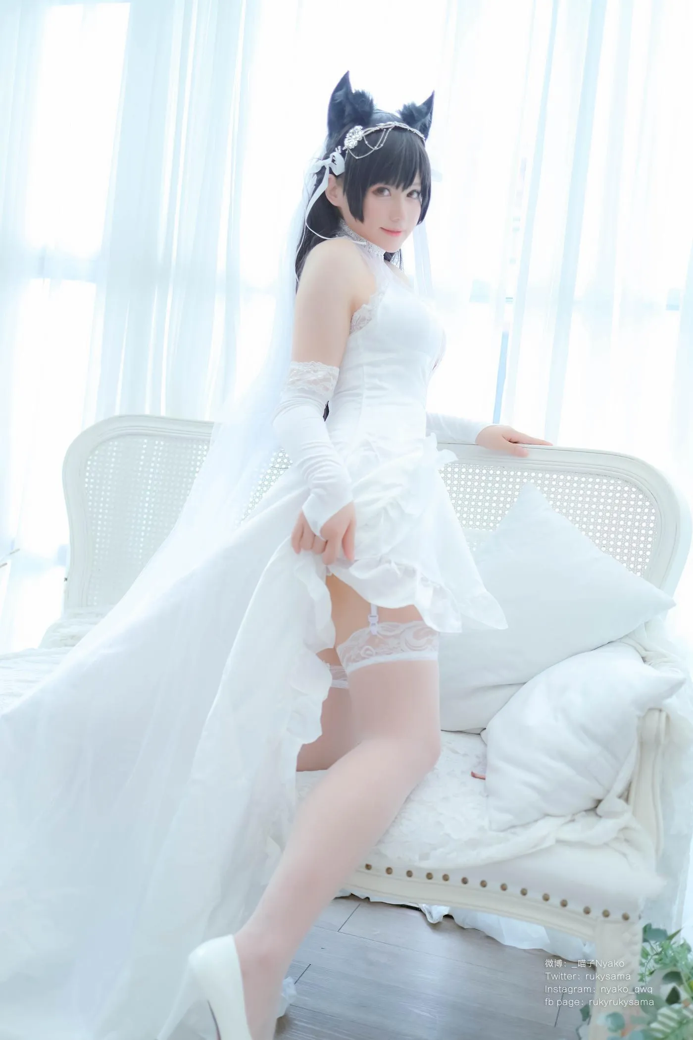 Nyako喵子 – NO.38 爱宕婚纱 [62P]插图6